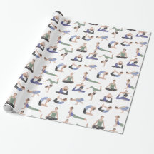 Yoga inpakpapier of cadeauverpakking