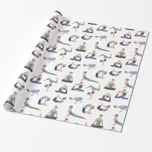 Yoga inpakpapier of cadeauverpakking (Uitgerold)