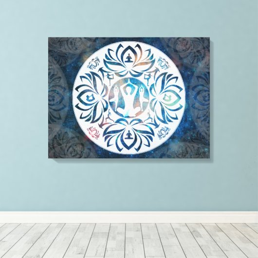 Yoga Inspiraties op Canvas (Insitu (Houten vloer))