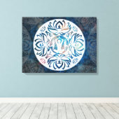 Yoga Inspiraties op Canvas Afdruk (Insitu (Houten vloer))