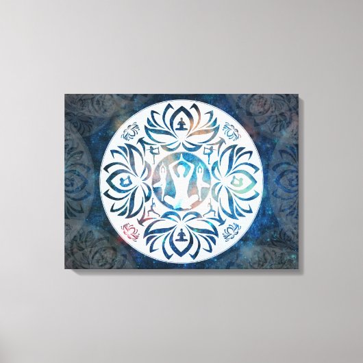Yoga Inspiraties op Canvas Afdruk (Voorkant)