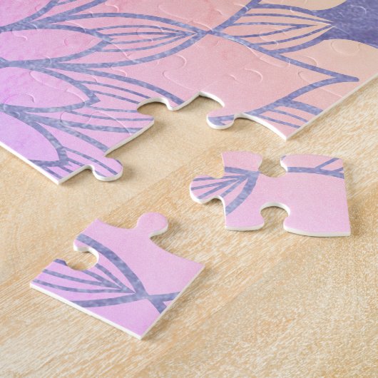 Yoga Instrucor Rose Gold Mandala Quotes Legpuzzel (Zijkant)