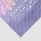 Yoga Instrucor Rose Gold Mandala Quotes Tissuepapier (Detail)