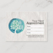 YOGA-instructeur Aanwijzing moderne Waterverf Afsprakenkaartje (Voorkant)