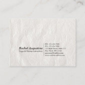 YOGA-instructeur Aanwijzing moderne Waterverf Afsprakenkaartje (Achterkant)