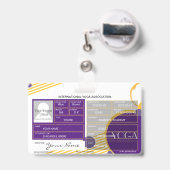 Yoga Instructeur Badge (Achterkant met uittrekbare clip)