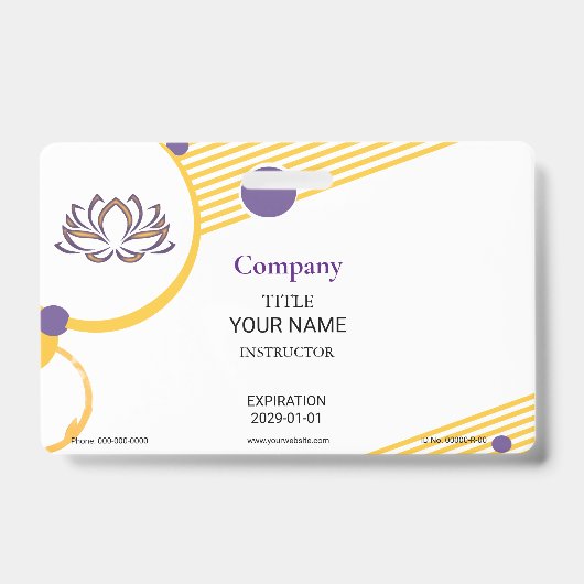Yoga-instructeur-badge Badge (Voorzijde)