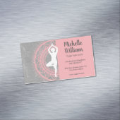 Yoga-instructeur | Bemiddeling | Mandala-patroon Magnetisch Visitekaartje (Voorbeeld)