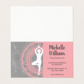 Yoga-instructeur | Bemiddeling | Mandala-patroon Visitekaartje (Buitenkant ongevouwen)