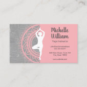Yoga-instructeur | Bemiddeling | Mandala-patroon Visitekaartje (Voorkant)