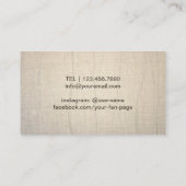 Yoga-instructeur  Boom Elegant Therapie Visitekaartje (Achterkant)