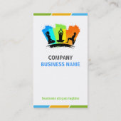 YOGA-instructeur - Creatief kleurrijk Visitekaartje (Achterkant)