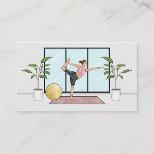 Yoga Instructeur Danserhouding Meditatie Docent Visitekaartje