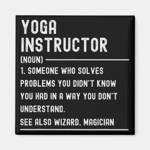 Yoga-instructeur Definitie Shirts Grappige Functie Magneet