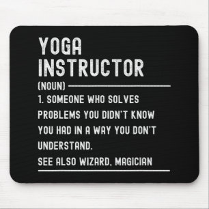 Yoga-instructeur Definitie T-shirts Grappige Funct Muismat
