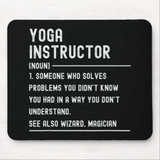 Yoga-instructeur Definitie T-shirts Grappige Funct Muismat