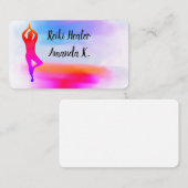 Yoga instructeur, docent, life coach visitekaartje (Voorkant / Achterkant)