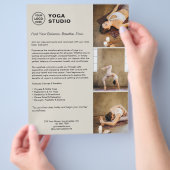 Yoga Instructeur Docent Promotie Zakelijk Flyer (Hand)