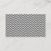 Yoga instructeur Elegant Chevron Stripes Visitekaartje (Achterkant)