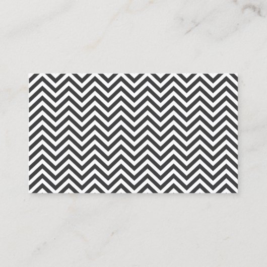 Yoga instructeur Elegant Chevron Stripes Visitekaartje (Achterkant)