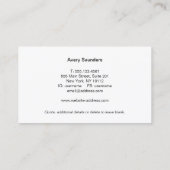 Yoga Instructeur en Meditatie Coach Logo Visitekaartje (Achterkant)