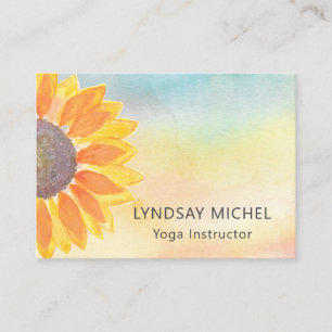 Yoga Instructeur Floral Visitekaartje