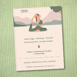Yoga instructeur flyer