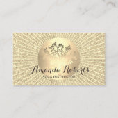 Yoga Instructeur Gouden Boom Cirkel Visitekaartje (Voorkant)