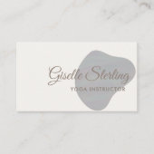 Yoga Instructeur Iridescent Pearl Opal Abstract Visitekaartje (Voorkant)
