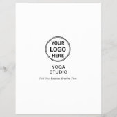 Yoga Instructeur Leraar Promotie Bedrijf Flyer (Achterkant)