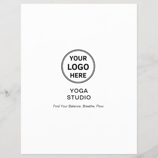 Yoga Instructeur Leraar Promotie Bedrijf Flyer (Achterkant)