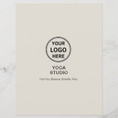 Yoga Instructeur Leraar Promotie Bedrijf Flyer (Achterkant)