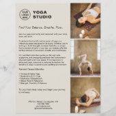 Yoga Instructeur Leraar Promotie Bedrijf Flyer (Voorkant)