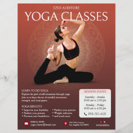 Yoga Instructeur lessen Flyer