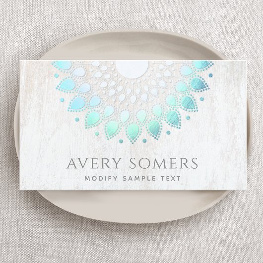 Yoga instructeur Lotus Flower Visitekaartje