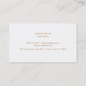 Yoga Instructeur Lotus Klantenloyaliteit 6 Punch Klantenkaartje (Achterkant)