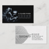 Yoga Instructeur Lotus Meditatie Pose 5 Klasse Pas Klantenkaartje (Voorkant / Achterkant)