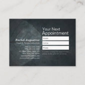 Yoga Instructeur Lotus Meditatie Pose Brushstrokes Afsprakenkaartje (Achterkant)