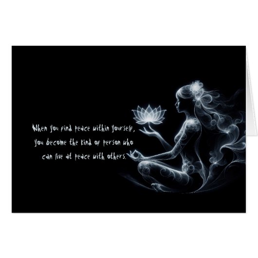 Yoga Instructeur Lotus Meditatie Pose Gloeiende Mi (Voorkant Horizontaal)