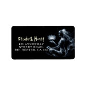 Yoga Instructeur Lotus Meditatie Pose Gloeiende Mi Etiket (Voorkant)