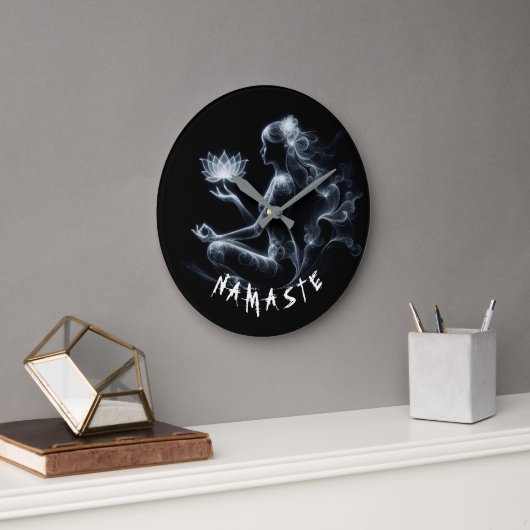 Yoga Instructeur Lotus Meditatie Pose Gloeiende Mi Grote Klok (Kantoor)