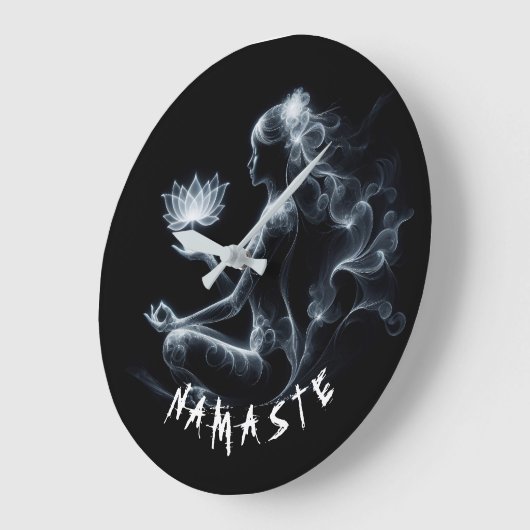 Yoga Instructeur Lotus Meditatie Pose Gloeiende Mi Grote Klok (Hoek)