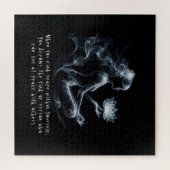 Yoga Instructeur Lotus Meditatie Pose Gloeiende Mi Legpuzzel (Horizontaal)