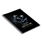 Yoga Instructeur Lotus Meditatie Pose Gloeiende Mi Notitieboek (Rechterzijde)