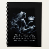 Yoga Instructeur Lotus Meditatie Pose Gloeiende Mi Planner (Voorkant)