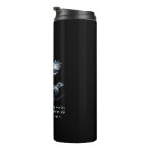 Yoga Instructeur Lotus Meditatie Pose Gloeiende Mi Thermosbeker (Geroteerd rechts)