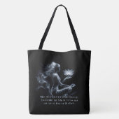 Yoga Instructeur Lotus Meditatie Pose Gloeiende Mi Tote Bag (Achterkant)