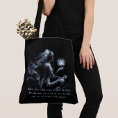 Yoga Instructeur Lotus Meditatie Pose Gloeiende Mi Tote Bag (Dichtbij)
