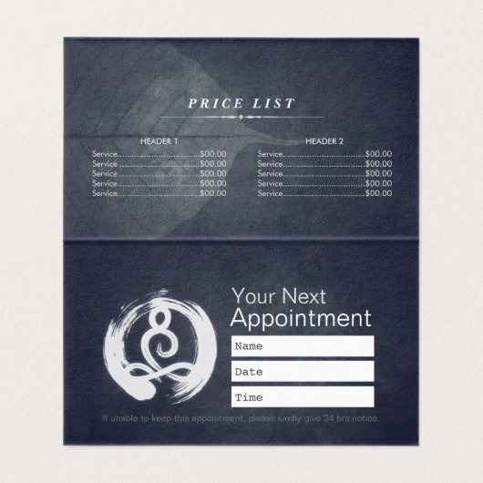 Yoga Instructeur Lotus Meditatie Pose Gloeiende Mi Visitekaartje (Binnenkant ongevouwen)