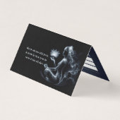 Yoga Instructeur Lotus Meditatie Pose Gloeiende Mi Visitekaartje (Voorkant)